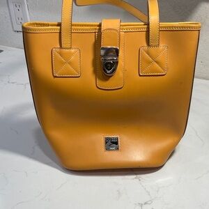 Dooney & Bourke Mustard Leather Tote